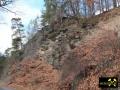 Felsklippen der Phycodes-Gruppe zwischen Berga und Oberhammer bei Gera, Ostthüringen, (D) (30) 20. Februar 2012 Ordovizium.JPG